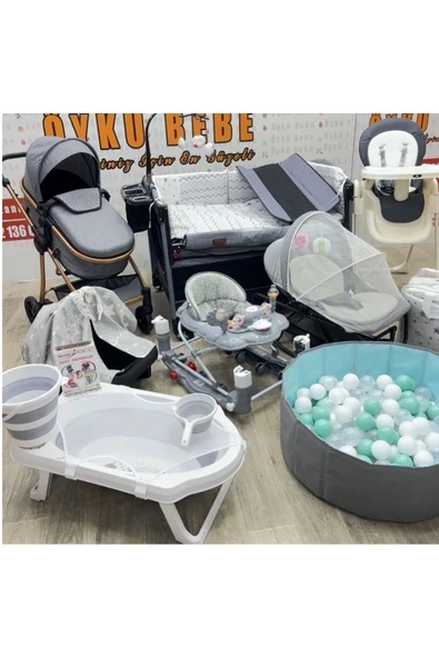 ÖYKÜ BEBEK DUNYASI 24 PARÇA KİDDY YENİ DOĞAN BEBEK ÇEYİZ SETİ FULL SET ürün görseli 1
