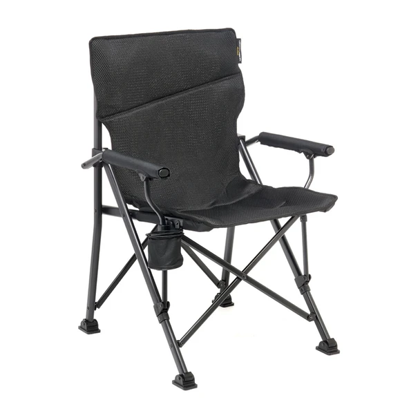 Uquip Roxy Comfort+ Black Edition Yüksek Konforlu Katlanır Kamp Sandalyesi ürün görseli 1