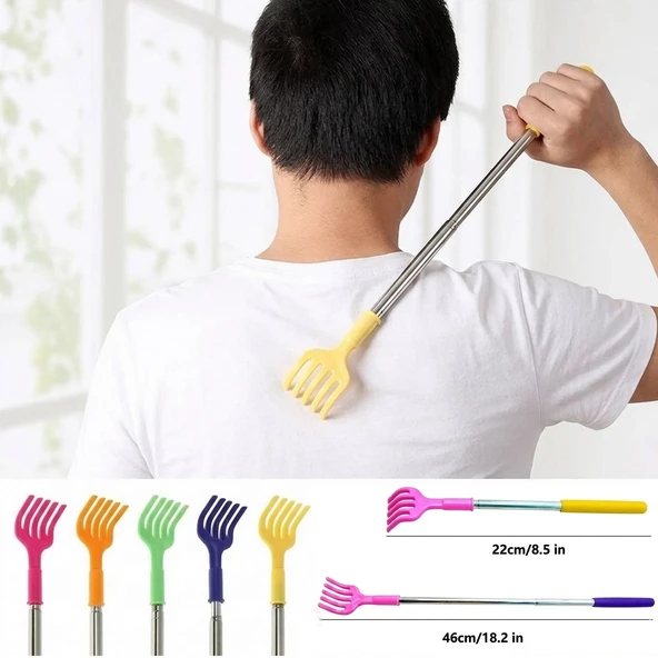Metal Saplı Sırt Kaşıyıcı - Kaşıma Aparatı Sırt Kaşıma Aparatı Kaplı Hali 22 Cm Açık Hali 46 Cm ürün görseli 1