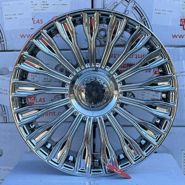 5*112*18*8.0-9.0 ET43-49 ÖN ARKA CHROME MAYBACH JANT TAKIMI ürün görseli 1