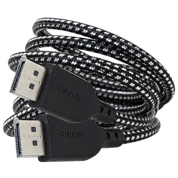 Philips SWR3139B/93 1.5 Metre 8K 60Hz Displayport 1.4 Kablo Örgülü Zırhlı ürün görseli 1