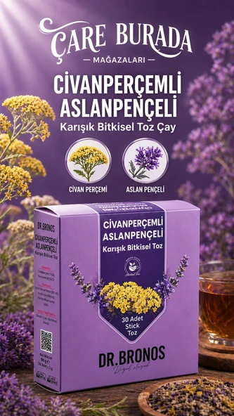 Dr. Bronos - Civanperçemli & Aslanpençeli 30'lu Stick Çay ürün görseli 1