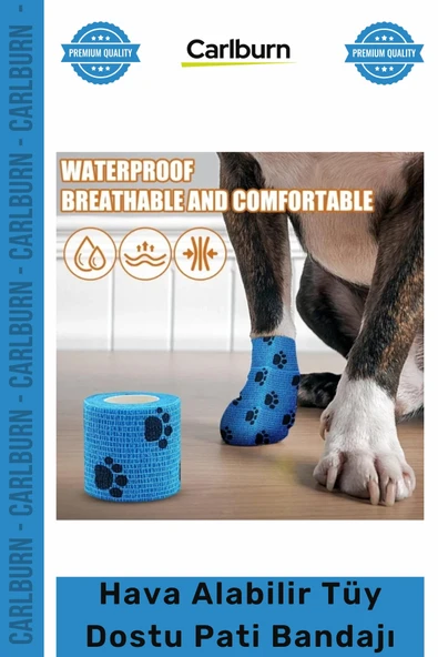 #Petshop Evcil Hayvan Kedi Köpek Koruma Su Geçirmez Hava Alabilir Tüy Dostu Destek Pati Bandajı ürün görseli 1