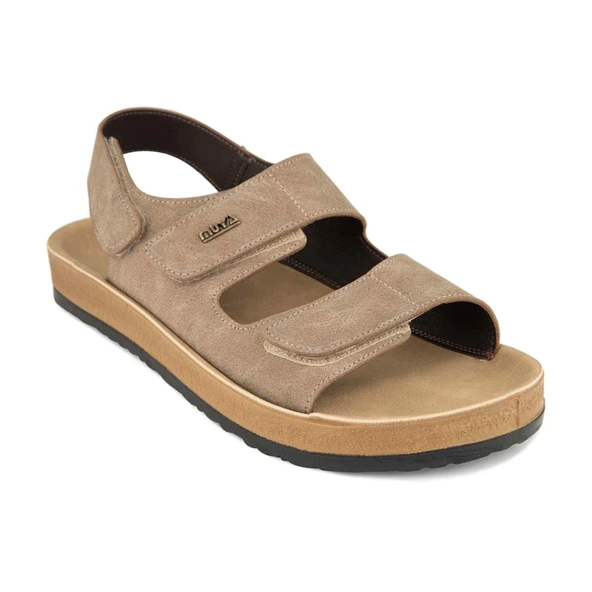 Muya Katad 36301 Anatomik Erkek Sandalet Vizon ürün görseli 1