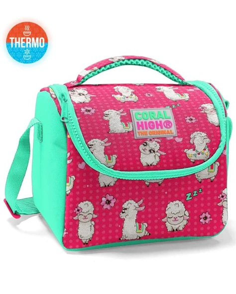 Coral High Alpaka Desenli Thermo Beslenme Çantası 11719 ürün görseli 1