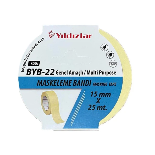 Yıldızlar  Byb-22 Maskeleme Bandi 15 Mm*25 Mt ürün görseli 1