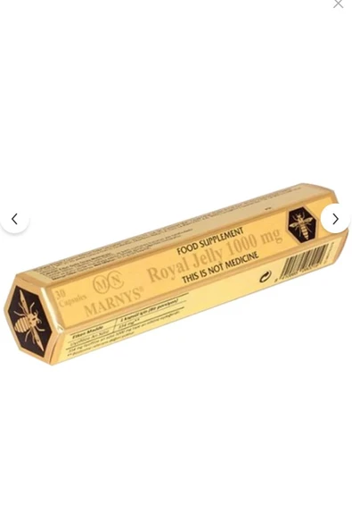 Marnys Royal Jelly 1000 Mg (arı Sütü) 30 Kapsül ürün görseli 1