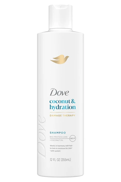 Dove Damage Therapy Hindistan Cevizi Yağlı Nemlendirici Şampuan 355ML ürün görseli 1