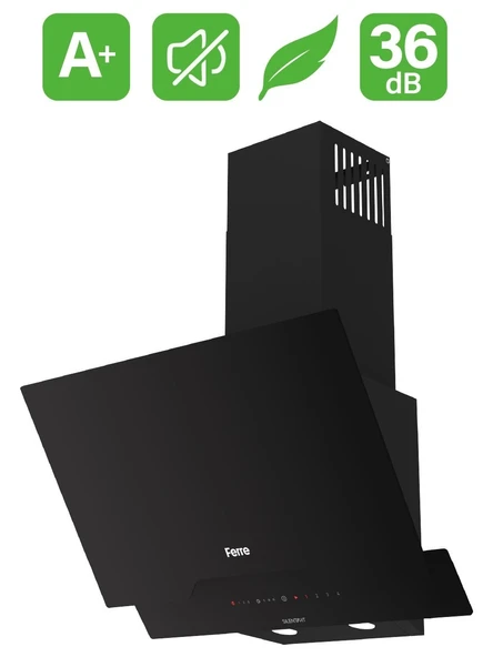 Ferre D063 Siyah Ultra Sessiz Silentart 60 cm Ankastre Davlumbaz ürün görseli 1