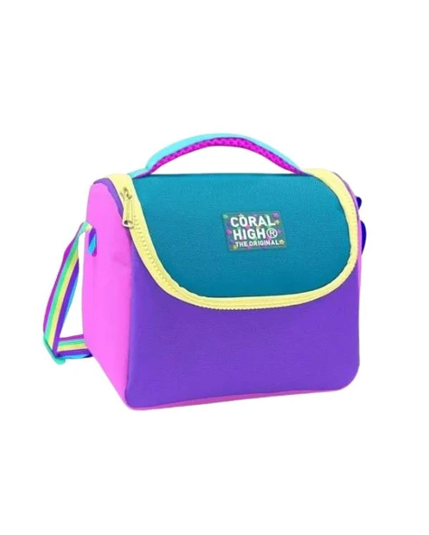 Coral High Pembe Pastel Renkli Thermo Beslenme Çantası 11759 ürün görseli 1