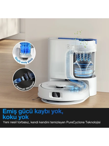 ECOVACS AKILLI SÜPÜRGE N20e PLUS WHITE - Resim 2