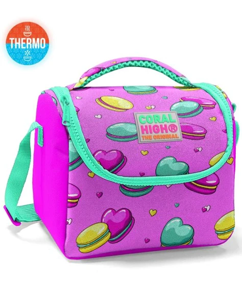 Coral High Makaron  Desenli Thermo Beslenme Çantası 11701 ürün görseli 1