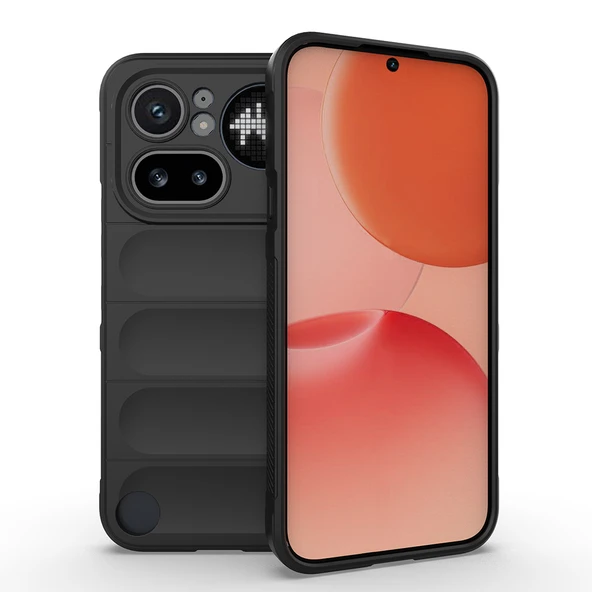 Zipax Nothing Phone 4A Pro Uyumlu Kılıf Esnek TPU Oyuklu Arka Yüzey Zr-Etnik ürün görseli 1