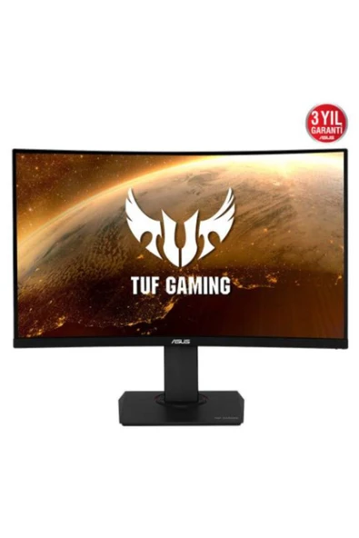 ASUS TUF VG32VQR 32? 165Hz 1ms HDMI DP FreeSync Premium HDR400 Curved VA WQHD Gaming Monitör ürün görseli 1