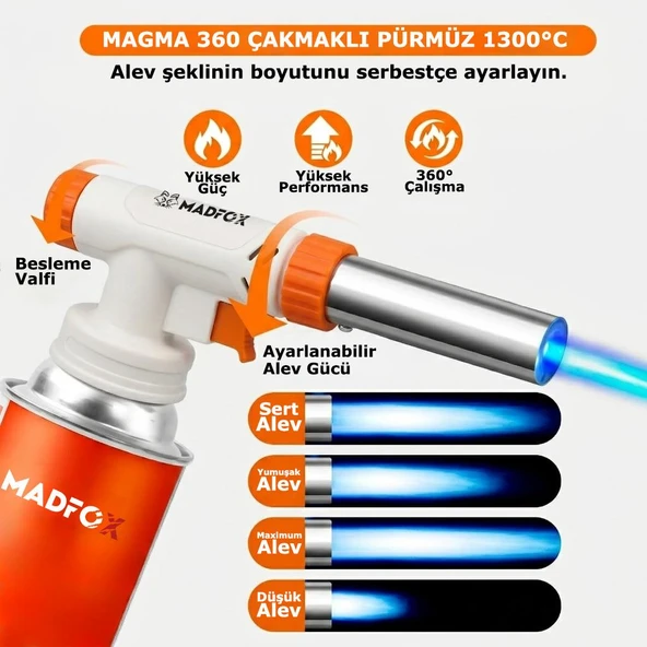 Madfox Magma 360 Çakmaklı Pürmüz - Resim 7