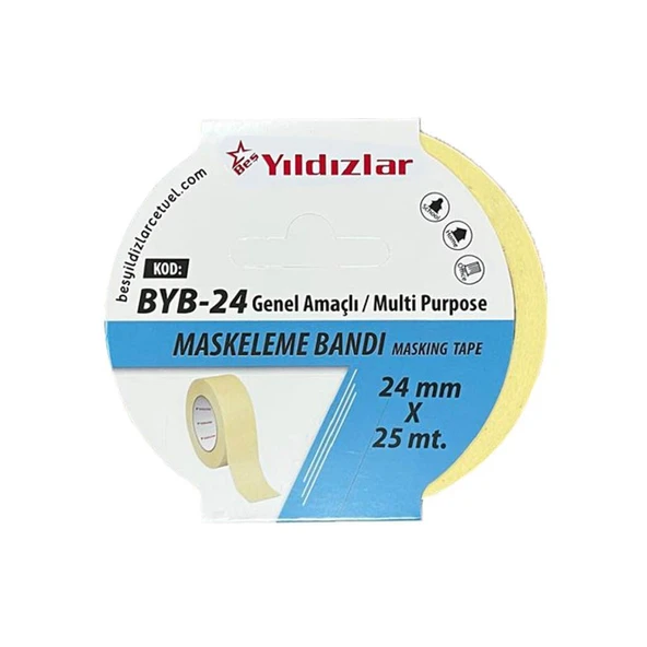 Yıldızlar  Byb-24 Maskeleme Bandi 24 Mm*25 Mt ürün görseli 1