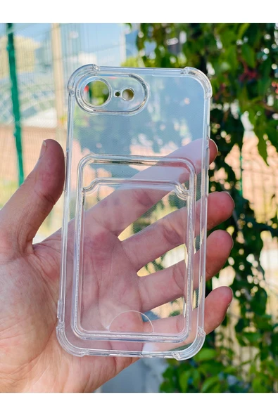 Zipax Apple iPhone 17E Uyumlu Kılıf Şeffaf Kartlıklı Silikon Azn-SetraKart Azn-SetraKart ürün görseli 1