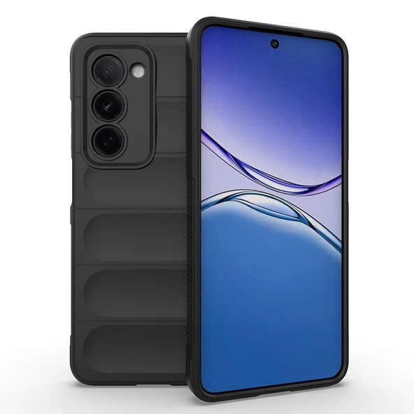 Zipax Oppo A5 Uyumlu Kılıf Esnek TPU Oyuklu Arka Yüzey Zr-Etnik ürün görseli 1