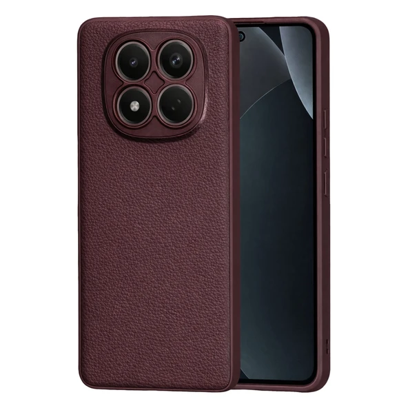 Zipax Xiaomi Redmi Note 15 4G Uyumlu Kılıf Deri Görünümlü Silikon Azn-Thermax ürün görseli 1