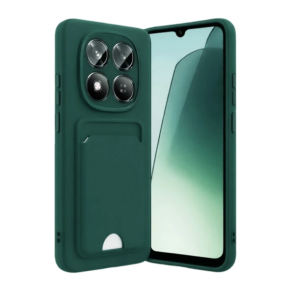 Zipax Xiaomi Redmi Note 15 Pro 5G Uyumlu Kılıf Kartlıklı Silikon Kapak Azn-Kelvin ürün görseli 1