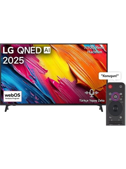 LG 75QNED70A6A 4K Ultra HD 75" 190 Ekran Uydu Alıcılı webOS Smart QNED TV ürün görseli 1