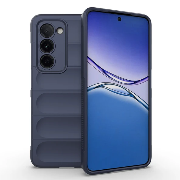 Zipax Oppo A5 Uyumlu Kılıf Esnek TPU Oyuklu Arka Yüzey Zr-Etnik ürün görseli 1
