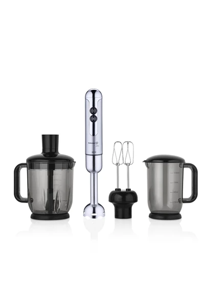 Korkmaz Mia Mega Blender Set Inox/Krom A447-16 ürün görseli 1