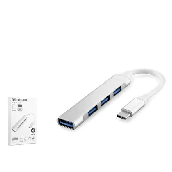 Hadron Hdx7032 Type-C Hub 4-Usb Beyaz ürün görseli 1