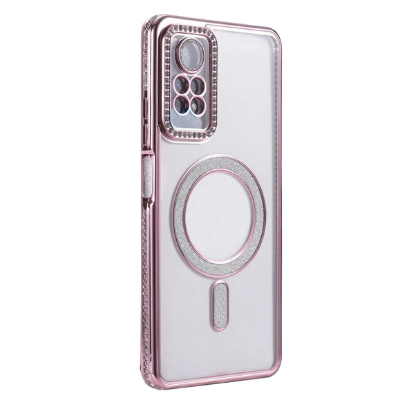 Note 12 Pro 4g Joke Simli Magneticsafe Kılıf - Pembe - Resim 3