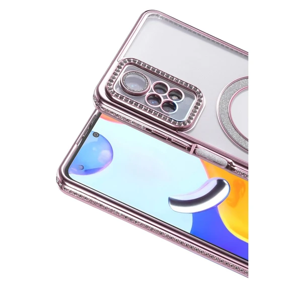 Note 12 Pro 4g Joke Simli Magneticsafe Kılıf - Pembe - Resim 2