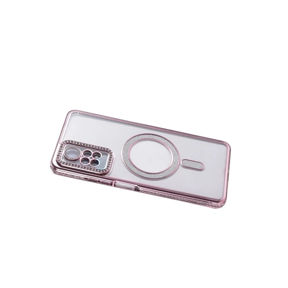 Note 12 Pro 4g Joke Simli Magneticsafe Kılıf - Pembe - Resim 4