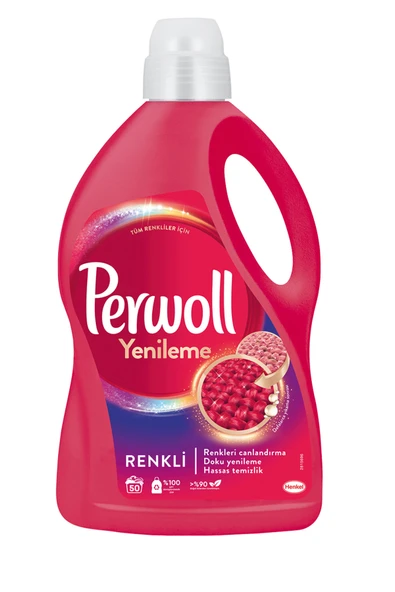 Perwoll Hassas Bakım Sıvı Çamaşır Deterjanı 2.97L (50 Yıkama) Renkli Yenileme ürün görseli 1
