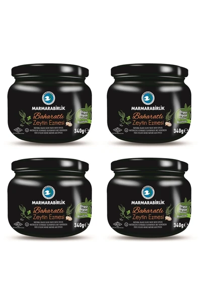 MarmaraBirlik Baharatlı Zeytin Ezmesi 340 gr x 4 Adet ürün görseli 1