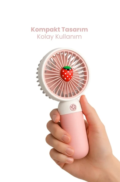 Şarjlı, Telefon Tutacaklı El Fanı yapalım ürün görseli 1