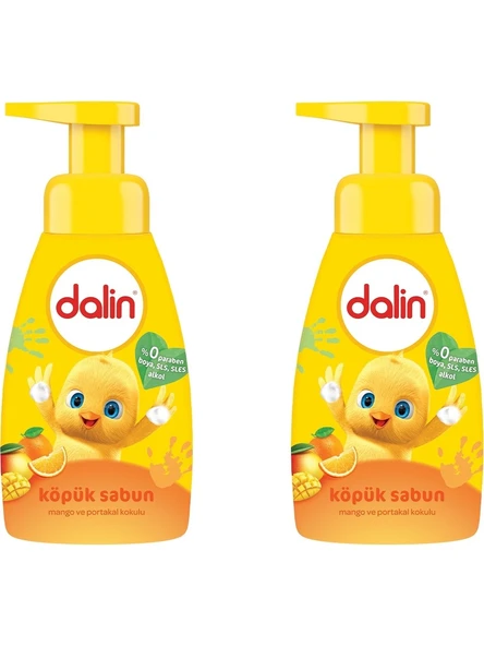 Dalin Bebek Köpük Sabunu 200 Ml Mango Portakal Aromalı x 2 Adet ürün görseli 1
