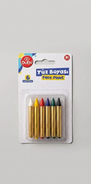 YÜZ BOYASI 6 RENK ürün görseli 1