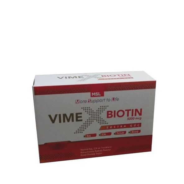Msl Vimex Biotin 5000 MCG 60 Tablet ürün görseli 1