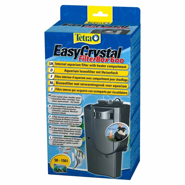Tetra EasyCrystal Filter Box 600 İç Filtre 600 L/H – Kartuş Sistemli Güçlü Akvaryum Filtresi ürün görseli 1