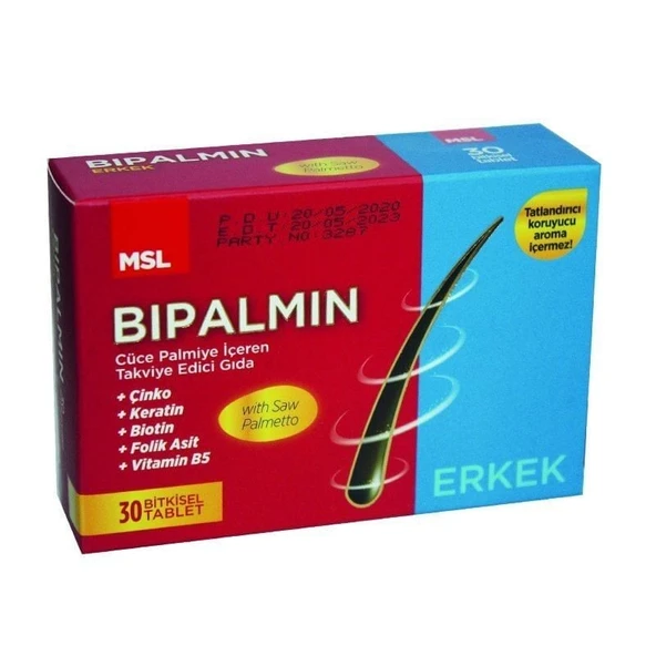 MSL Bipalmin Erkek 30 Tablet ürün görseli 1