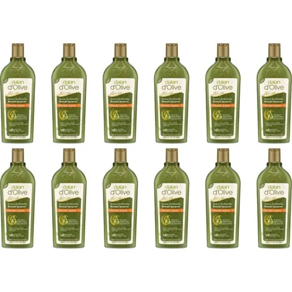 Dalan D'olive  Doğal Zeytinyağlı Onarıcı Bakım Besleyici Şampuan 12 x 400 ML ürün görseli 1
