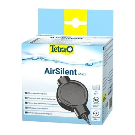 Tetra AirSilent Maxi Hava Motoru Ultra Sessiz 42 L/H – Nano Akvaryum Oksijen Pompası (Siyah) ürün görseli 1