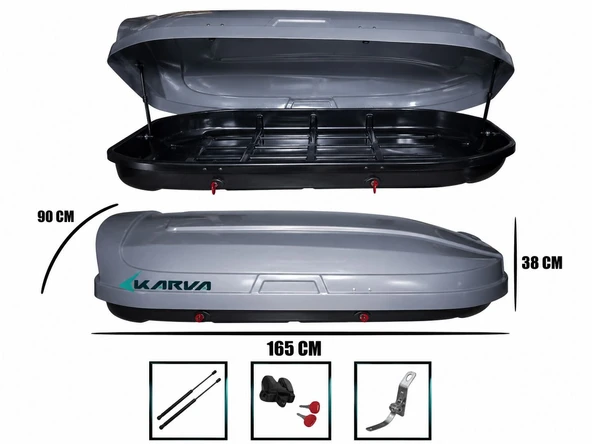 Port Bagaj 500 Litre Gri Sabro ürün görseli 1