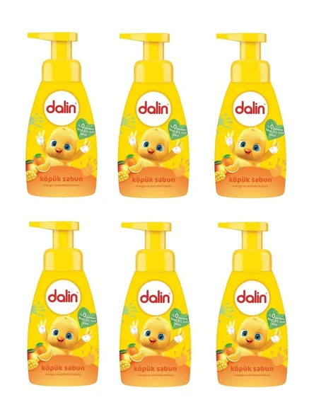 Dalin Bebek Köpük Sabunu 200 Ml Mango Portakal Aromalı x 6 Adet ürün görseli 1