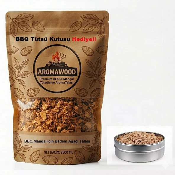 Badem Ağacı Tütsüleme Talaşı Grill Mangal & Barbekü İçin Yoğun ve Doğal Aroma ürün görseli 1