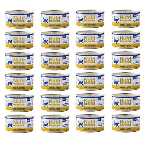 Nutri Feline Adult Pate 70Gr Tavuk Etli & Peynirli 24Adet Yaş Yetişkin Kedi Maması ürün görseli 1