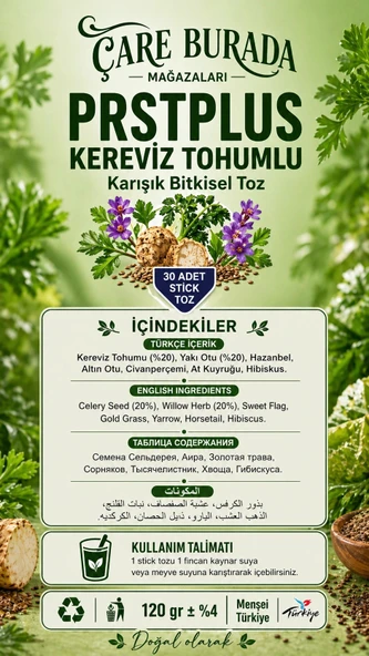 Dr. Bronos - PERSTPLUS 30'lu Stick Çay (Kereviz Tohumlu) - Resim 2