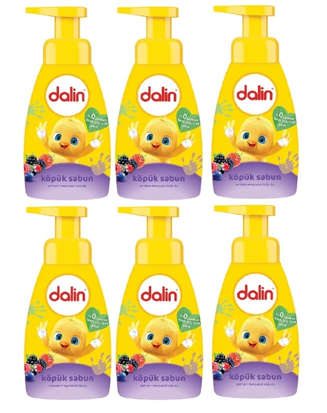 Dalin Bebek Köpük Sabunu 200 Ml Orman Meyveli x 6 Adet ürün görseli 1