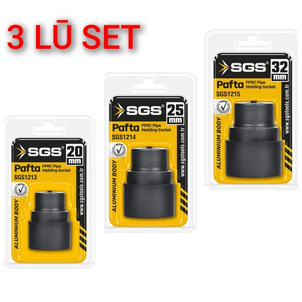 Sgs Pprc Pvc Boru Kaynak Makine Paftası 20+25+32MM 3LÜ Set ürün görseli 1