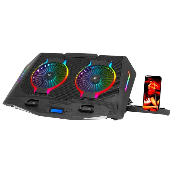 GAMEFORCE RAIDER 2x140mm Fanlı Notebook Soğutucu ürün görseli 1