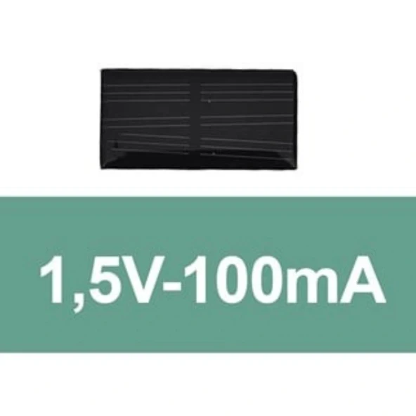 1,5V-100mA Güneş Paneli (Solar Panel) 52x27 mm - Resim 2